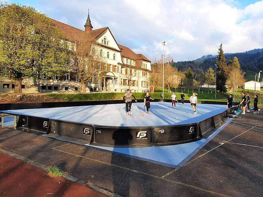 Das Street Floorball-Feld in Schüpfheim