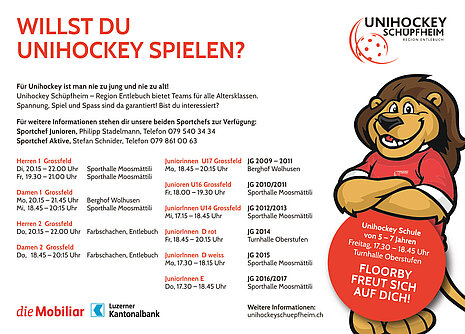 Willst du Unihockey spielen?