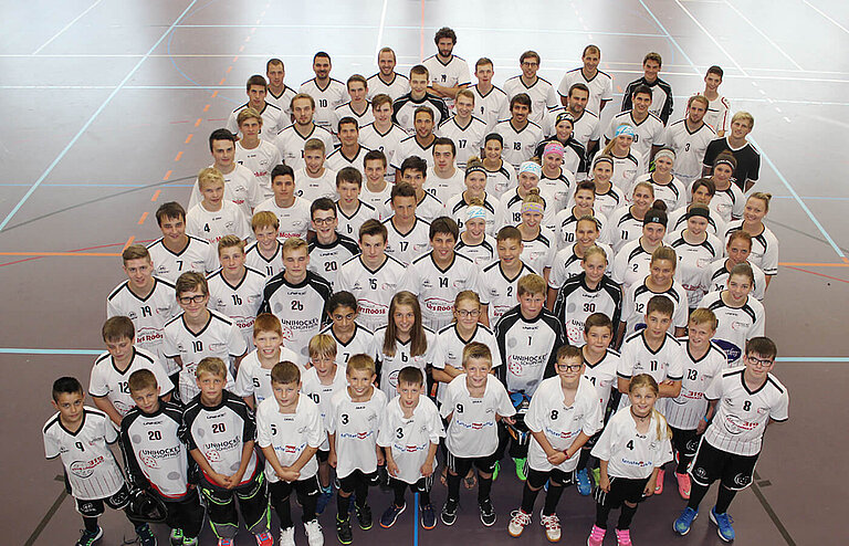 Mitglieder von Unihockey Schüpfheim